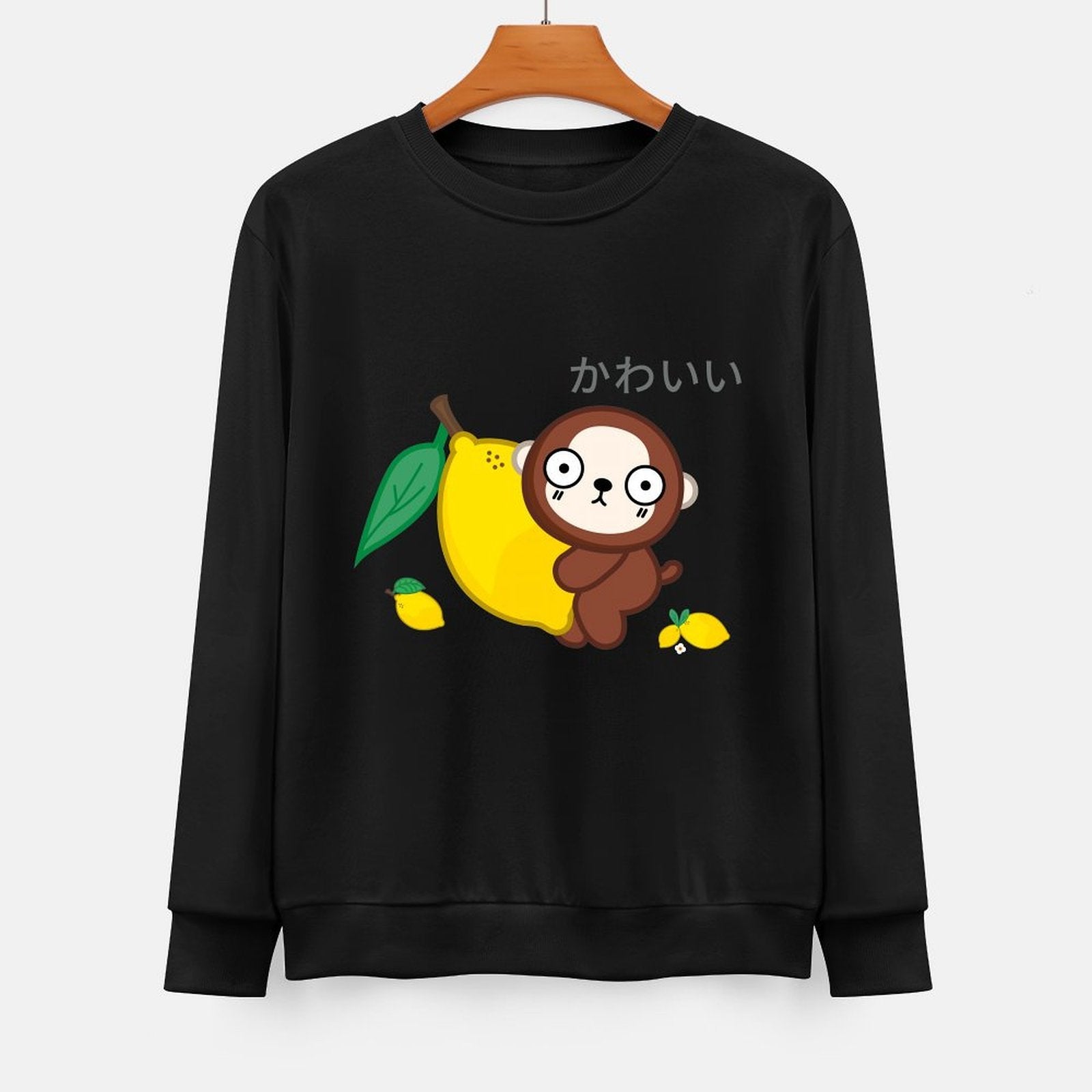 Front Patterned Long Sleeve TopComfortSeries Double-Stitched